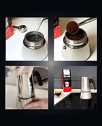 Venus 4 Cup Stainless Steel Coffeemaker - 5.7 oz