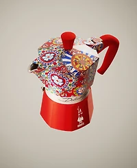 Bialetti Blue Meditteraneo Dolce & Gabbana 3-Cup Moka Stovetop Coffee Maker