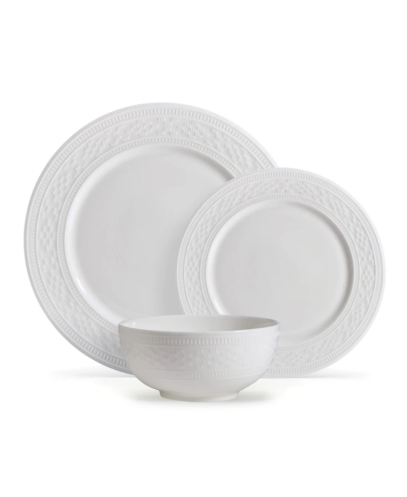 Mikasa Haven Bone China 12 Piece Dinnerware Set, Service for 4