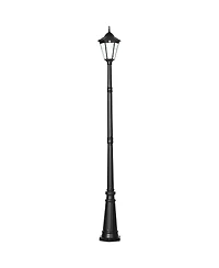 Outsunny 94.5" Solar Lamp Post Light with Auto Sensor Control,