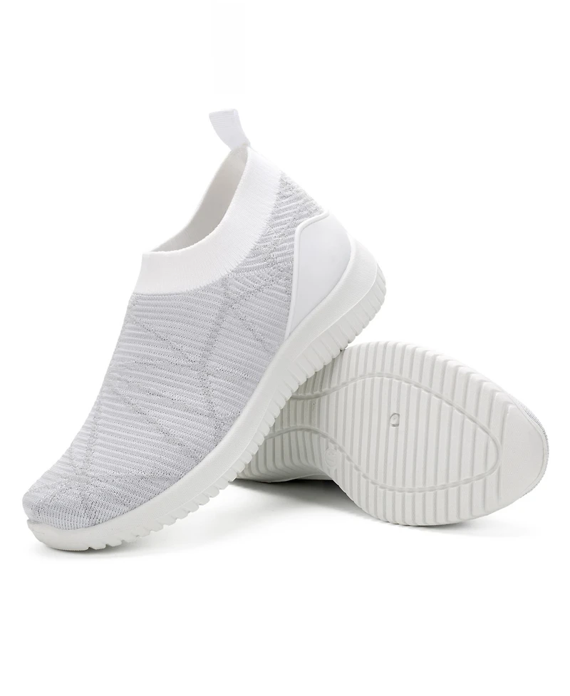 Mio Marino's Women's Casual Slip On Sneakers with Breathable Mesh