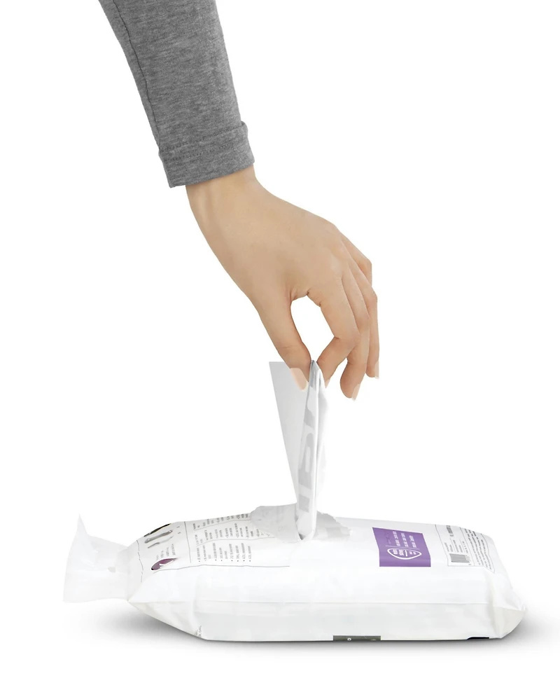 simplehuman Code Q 100pk Custom Fit Liners with 5 Quick Dispense Packs, 50-65L Kitchen Trash Bag Liners