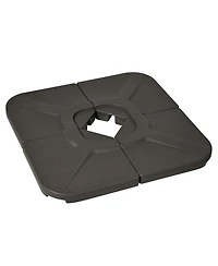Outsunny 4-Piece 175lb Cantilever Patio Umbrella Base Weights for Offset Hanging Umbrella, Hdpe Water or Sand Filled Umbrella Weights for Cross Base S
