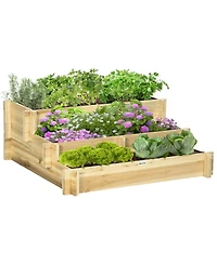 Outsunny 3 Tier Raised Garden Bed for Vegetables