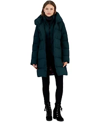 Sam Edelman Women's Oversized-Collar Hooded Puffer Coat