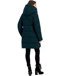 Sam Edelman Women's Oversized-Collar Hooded Puffer Coat