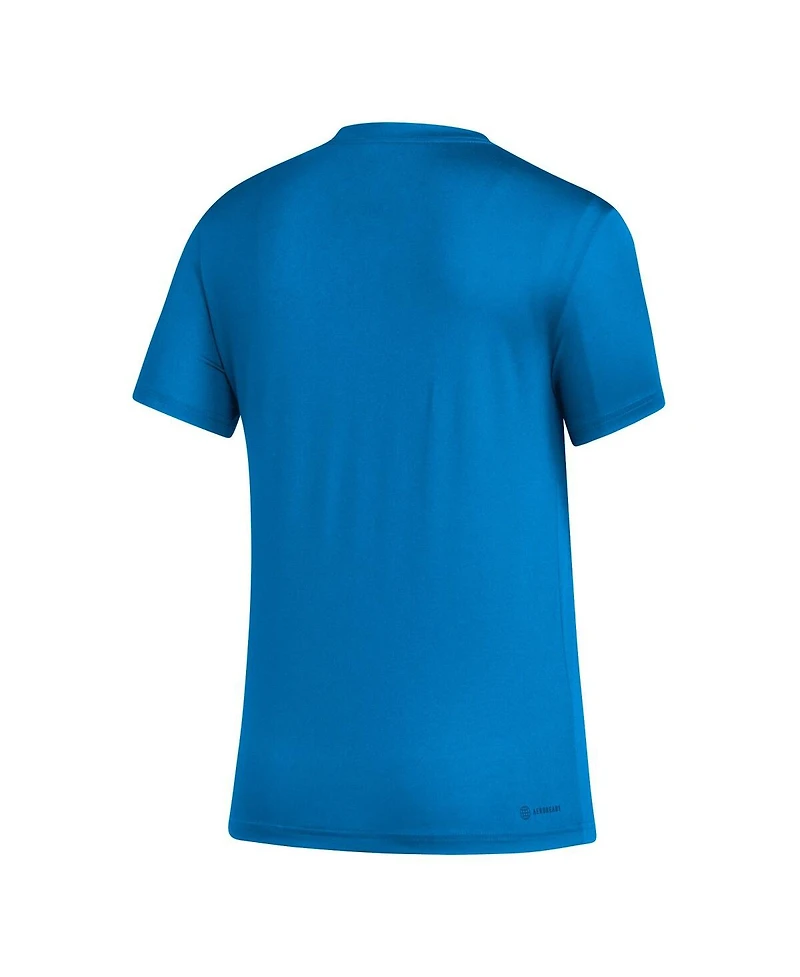 Women's adidas Blue Charlotte Fc Aeroready Club Icon T-shirt