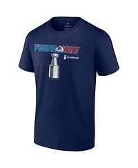 Men's Fanatics Navy Colorado Avalanche 2022 Stanley Cup Champions Big and Tall Celebration T-shirt