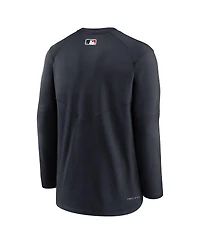 Men's Nike Minnesota Twins Navy Authentic Collection Logo Performance Long Sleeve T-shirt
