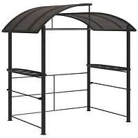 Outsunny 8' x 5' Grill Gazebo Shelter with Vented Pc Roof, Side Shleves