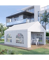 Outsunny 13' x 16.5' Heavy-duty Large Wedding Tent with Sidewalls,