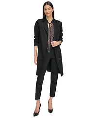 Tommy Hilfiger Women's Fuaux-Suede Long-Sleeve Topper Jacket