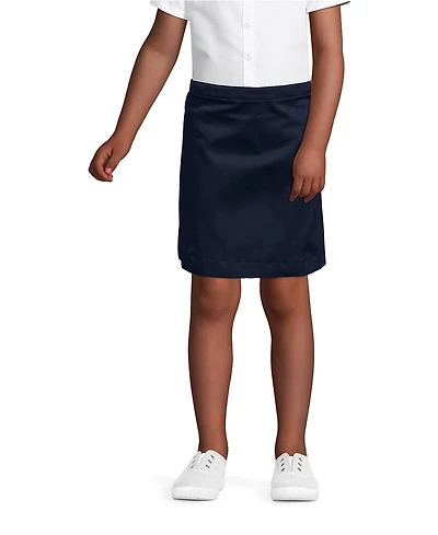 Lands' End Big Girls Plus School Uniform Blend Chino Skort Above Knee