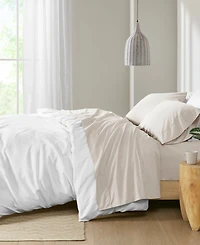 Madison Park Peached Cotton Percale 4-Pc. Sheet Set, California King