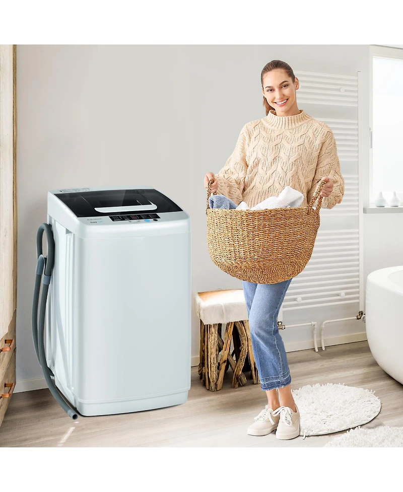 Portable Full-Automatic Laundry Washing Machine 8.8lbs