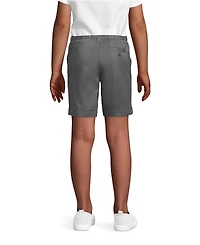 Lands' End Little Girls Plain Front Blend Chino Shorts