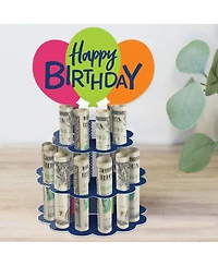 Cheerful Happy Birthday Diy Colorful Birthday Party Money Holder Gift Cash Cake