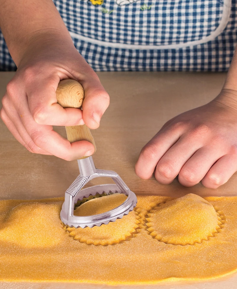 Fante's 1 Each Fluted Round and Square Stamp Ravioli Maker Stamps, 2", The Italian Market Original since 1906