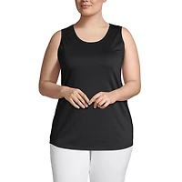 Lands' End Women's Plus Supima Cotton Tunic Tank Top