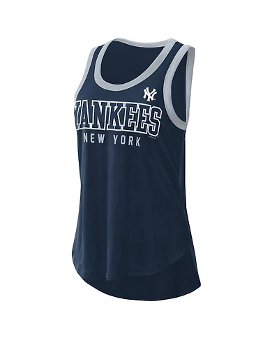 Women's G-iii 4Her by Carl Banks Navy New York Yankees Clubhouse Tank Top