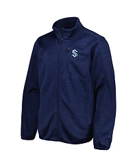 Men's G-iii Sports by Carl Banks Deep Sea Blue Seattle Kraken Closer Transitional Full-Zip Jacket