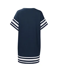 Women's Touch Navy Milwaukee Brewers Cascade T-shirt Dress