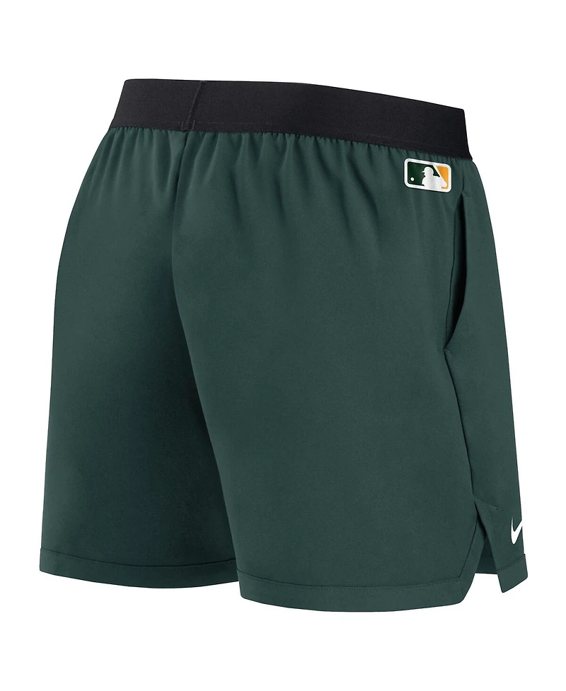 Women's Nike Green Oakland Athletics Authentic Collection Team Performance Shorts