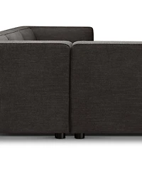 Kyle 3 Piece Stain-Resistant Fabric Sectional