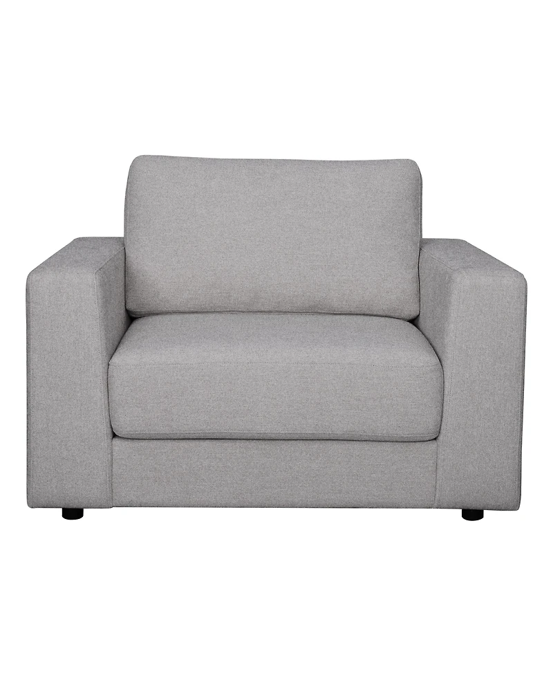 Elizabeth 2 Piece Stain-Resistant Fabric Oversized Armchair and Ottoman Set