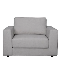 Elizabeth 2 Piece Stain-Resistant Fabric Oversized Armchair and Ottoman Set