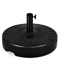20'' Round 23L Water Filled Umbrella Base Stand Self-filled Patio Furniture