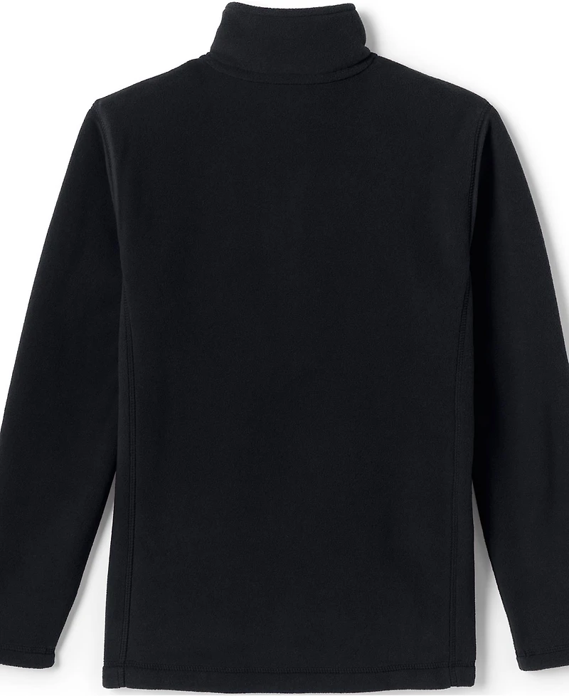 Lands' End Girls School Uniform Full-Zip Mid-Weight Fleece Jacket