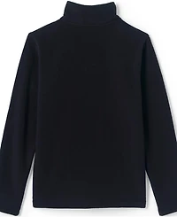 Lands' End Girls School Uniform Lightweight Fleece Quarter Zip Pullover