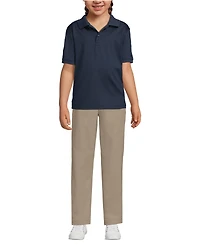 Lands' End Girls Short Sleeve Rapid Dry Polo Shirt