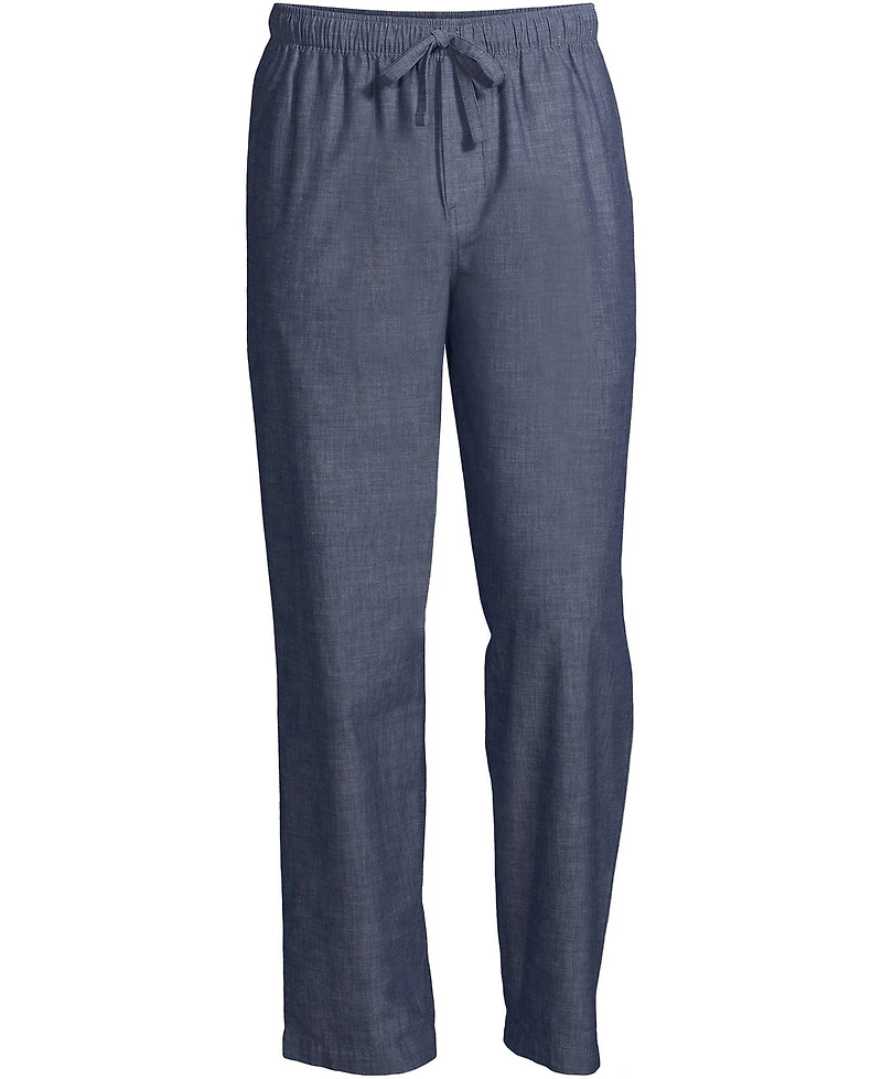 Lands' End Big & Tall Poplin Pajama Pants