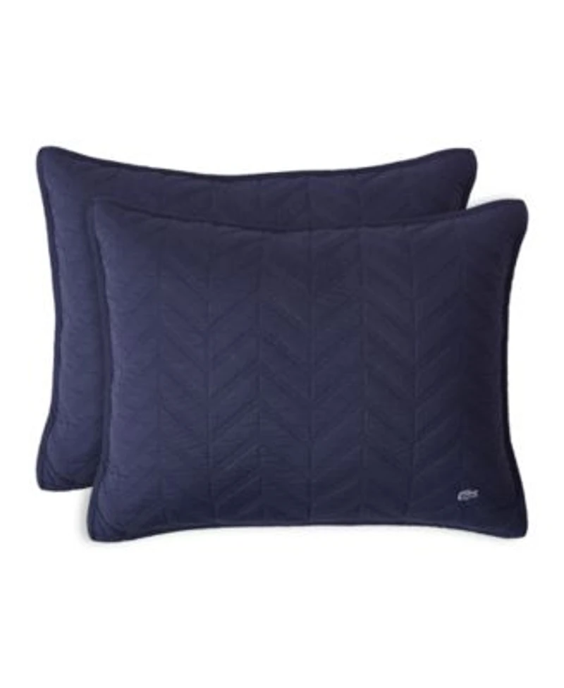 Closeout Lacoste Home Herringbone Stitch Quilt Sets