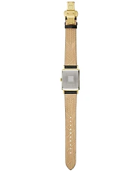 Bulova Men's Frank Lloyd Wright Dana-Thomas House Black Leather Strap Watch 30x47mm
