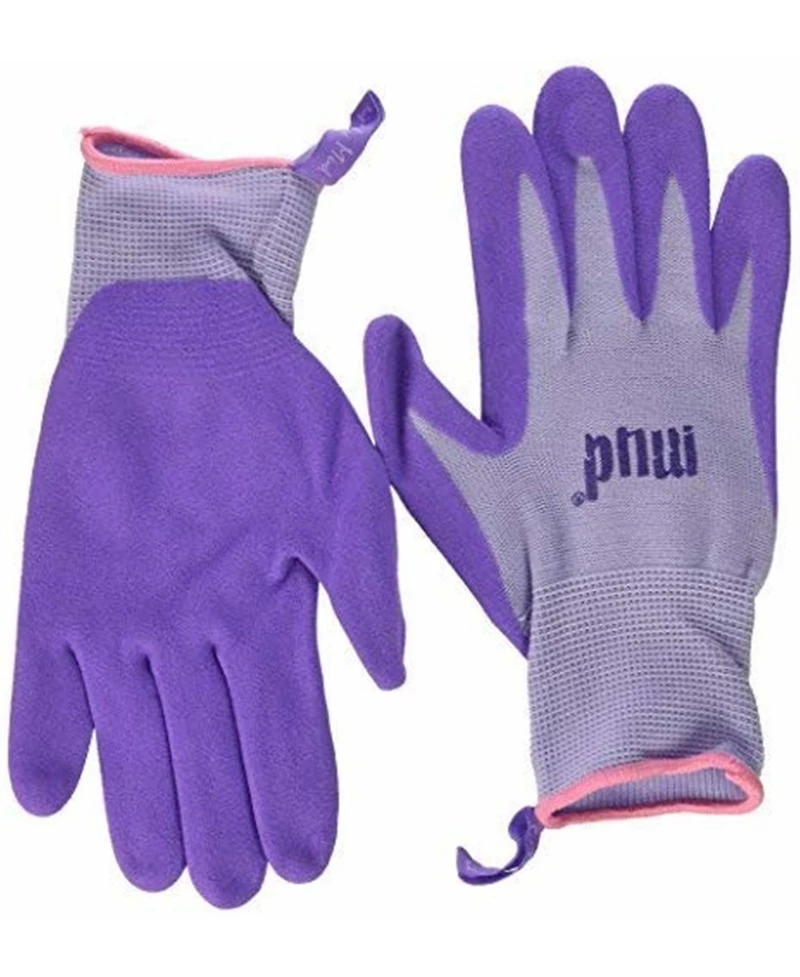 Protective Industrial Products Mud Simply Mud Women's Nylon Garden Gloves, Passion Fruit