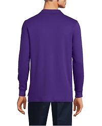Lands' End Men's Long Sleeve Interlock Polo Shirt