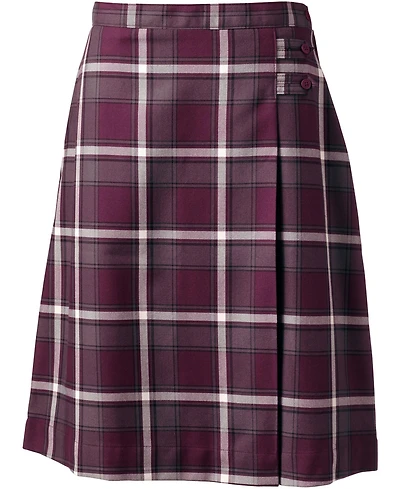 Lands' End Women's Plaid A-line Skirt Below the Knee