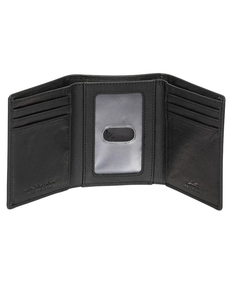 Mancini Men's Buffalo Rfid Secure Trifold Wallet