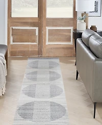 Nourison Home Astra Machine Washable ASW05 2'2" x 12' Runner Area Rug