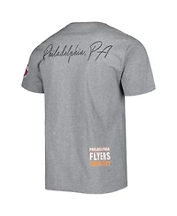 Men's Mitchell & Ness Heather Gray Philadelphia Flyers City Collection T-shirt