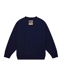 Women's Mitchell & Ness Navy Houston Astros Logo Lt 2.0 Pullover Sweatshirt