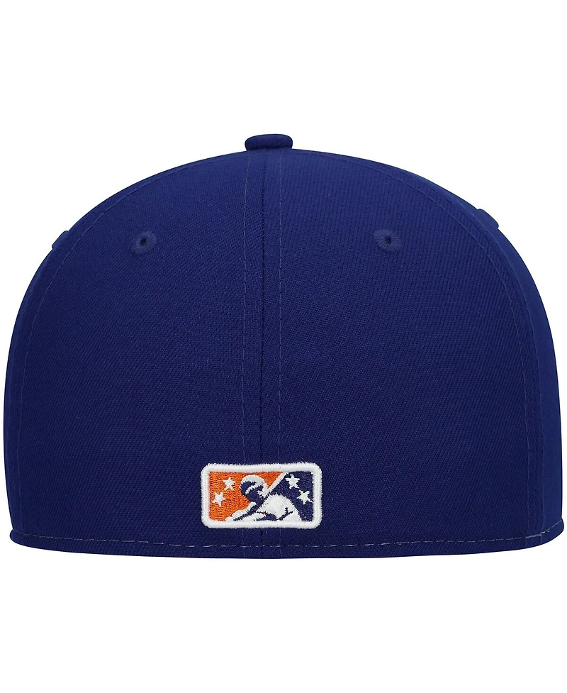 Men's New Era White Durham Bulls Authentic Collection Team Alternate 59FIFTY Fitted Hat