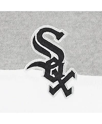 Women's New Era Heather Black Chicago White Sox Colorblock Full-Zip Hoodie Jacket
