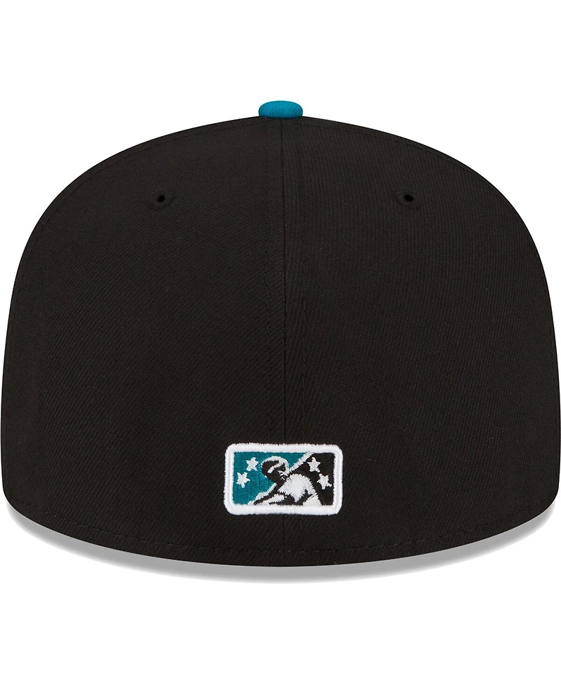 Men's New Era Black Albuquerque Isotopes Copa De La Diversion 59FIFTY Fitted Hat