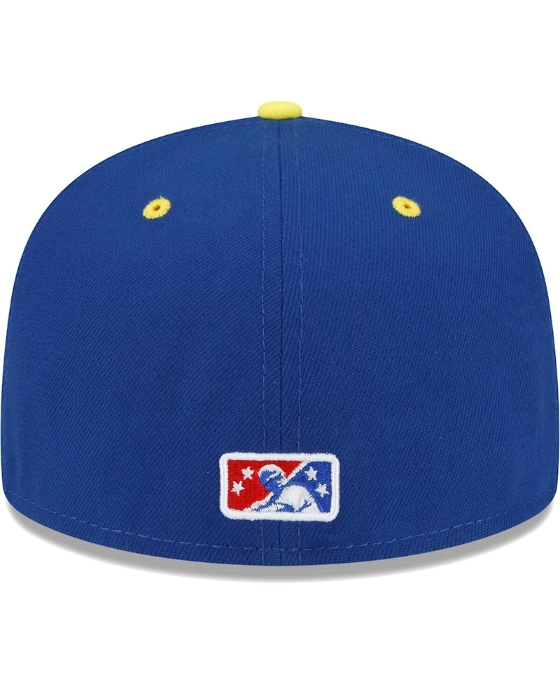 Men's New Era Blue Binghamton Rumble Ponies Copa De La Diversion 59FIFTY Fitted Hat