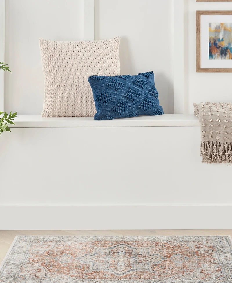 Nourison Home Astra Machine Washable ASW12 3'3" x 5' Area Rug