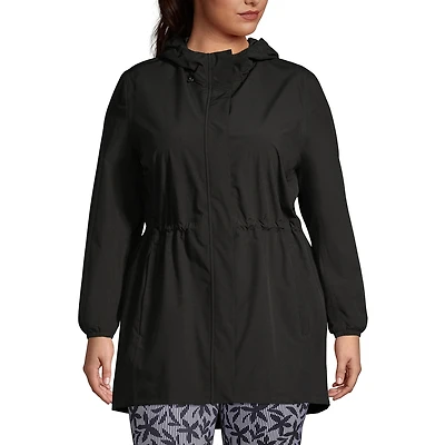 Lands' End Plus Squall Packable Waterproof Raincoat
